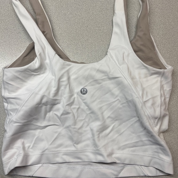 Women’s Lululemon Align Cropped Tank Top in white size 4 - Picture 3 of 3